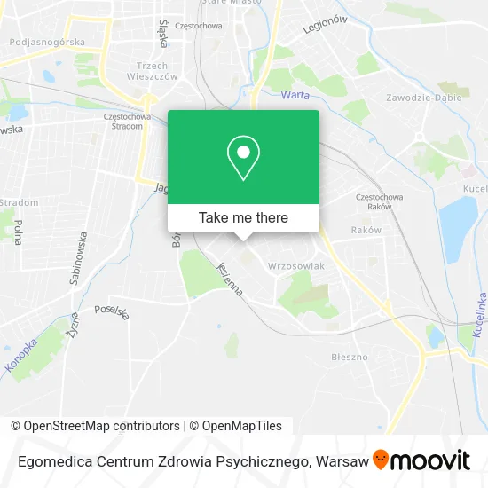 Карта Egomedica Centrum Zdrowia Psychicznego