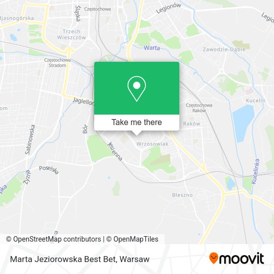 Marta Jeziorowska Best Bet map