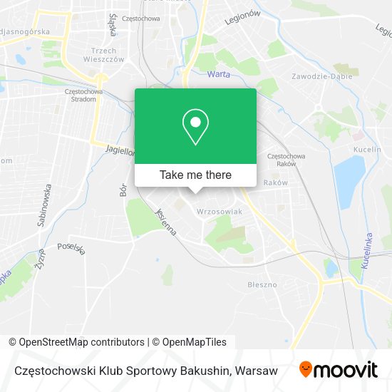 Częstochowski Klub Sportowy Bakushin map