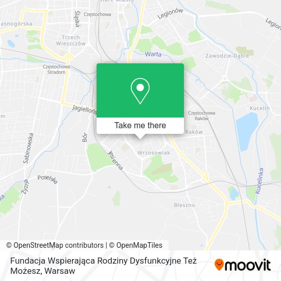 Fundacja Wspierająca Rodziny Dysfunkcyjne Też Możesz map