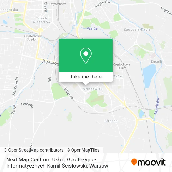 Карта Next Map Centrum Usług Geodezyjno-Informatycznych Kamil Ścisłowski