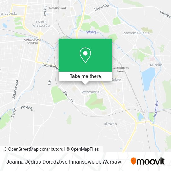 Joanna Jędras Doradztwo Finansowe Jj map