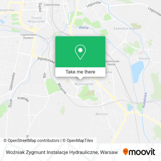 Карта Woźniak Zygmunt Instalacje Hydrauliczne