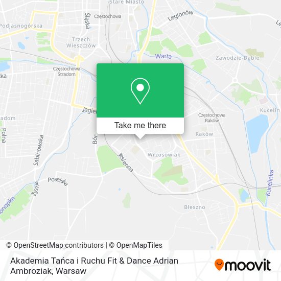 Akademia Tańca i Ruchu Fit & Dance Adrian Ambroziak map