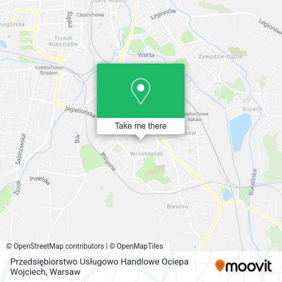 Przedsiębiorstwo Usługowo Handlowe Ociepa Wojciech map