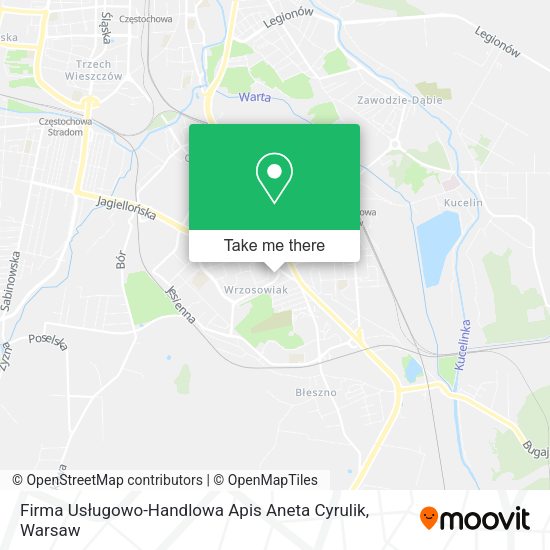 Firma Usługowo-Handlowa Apis Aneta Cyrulik map