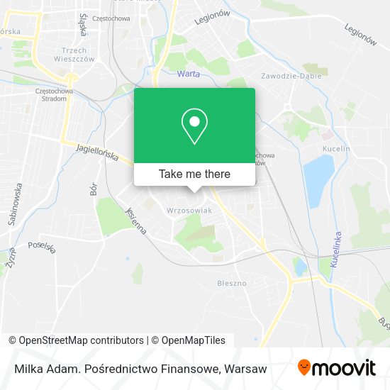 Milka Adam. Pośrednictwo Finansowe map