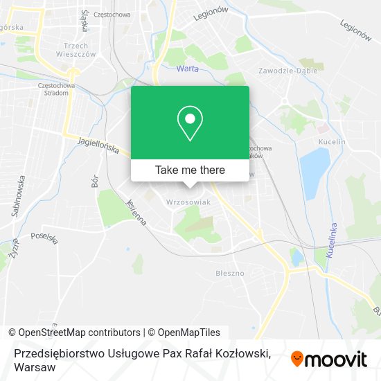 Przedsiębiorstwo Usługowe Pax Rafał Kozłowski map