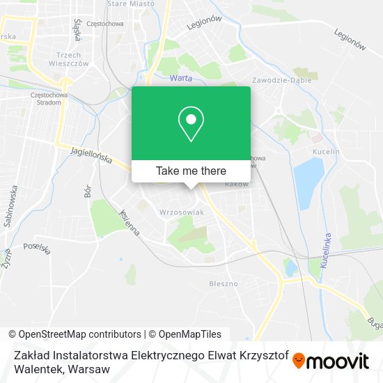 Zakład Instalatorstwa Elektrycznego Elwat Krzysztof Walentek map