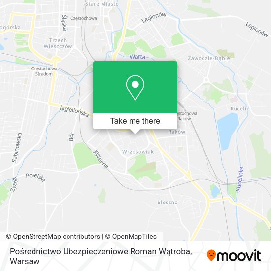 Карта Pośrednictwo Ubezpieczeniowe Roman Wątroba