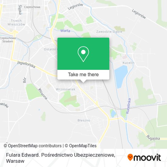 Fulara Edward. Pośrednictwo Ubezpieczeniowe map