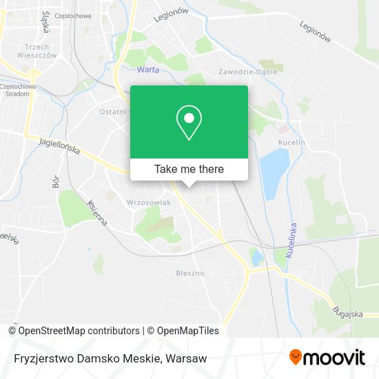 Fryzjerstwo Damsko Meskie map