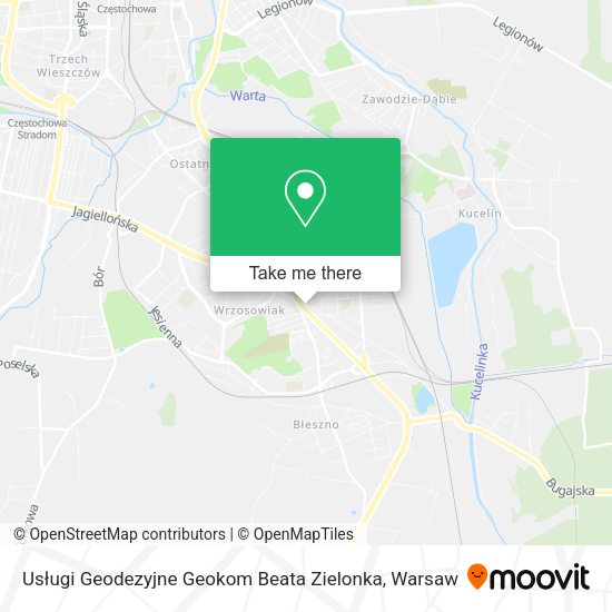 Usługi Geodezyjne Geokom Beata Zielonka map