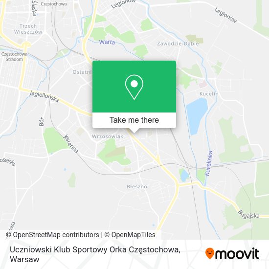 Uczniowski Klub Sportowy Orka Częstochowa map