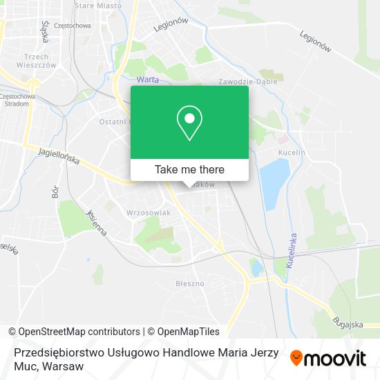 Przedsiębiorstwo Usługowo Handlowe Maria Jerzy Muc map