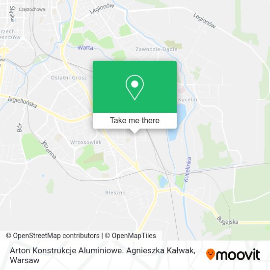 Arton Konstrukcje Aluminiowe. Agnieszka Kałwak map