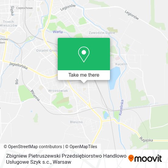 Zbigniew Pietruszewski Przedsiębiorstwo Handlowo Usługowe Szyk s.c. map