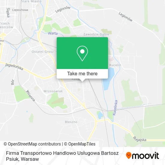 Карта Firma Transportowo Handlowo Usługowa Bartosz Psiuk