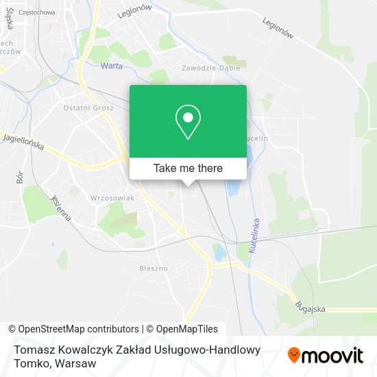 Tomasz Kowalczyk Zakład Usługowo-Handlowy Tomko map