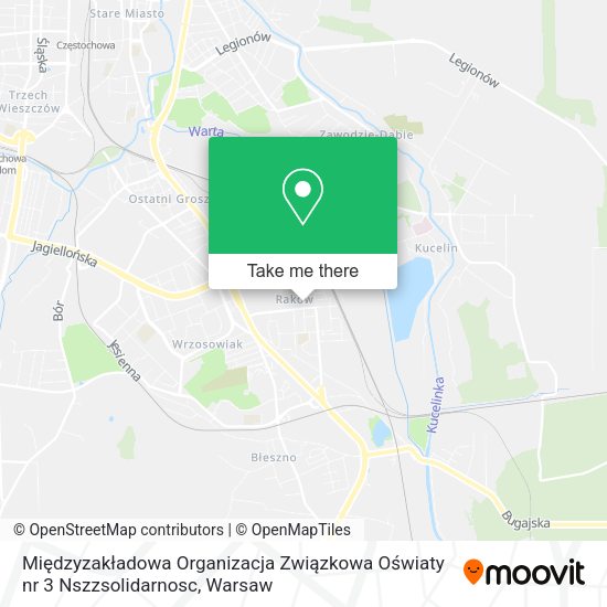 Międzyzakładowa Organizacja Związkowa Oświaty nr 3 Nszzsolidarnosc map