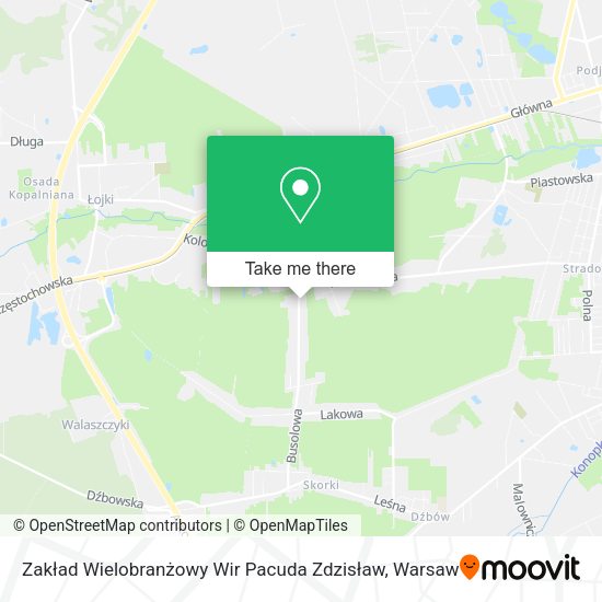 Zakład Wielobranżowy Wir Pacuda Zdzisław map