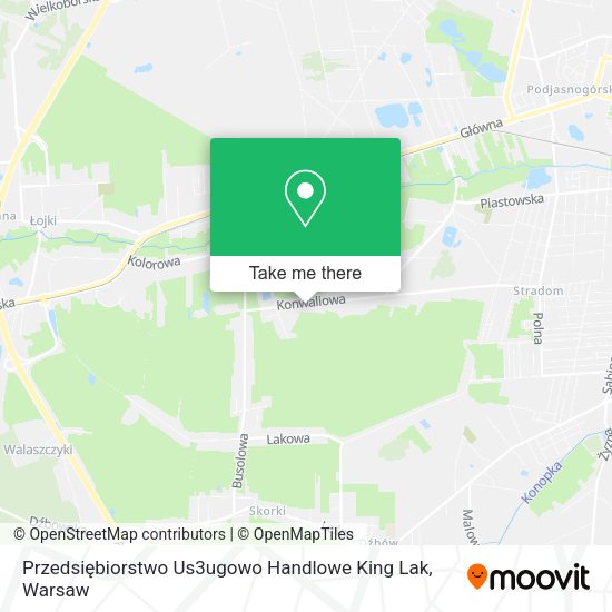 Przedsiębiorstwo Us3ugowo Handlowe King Lak map