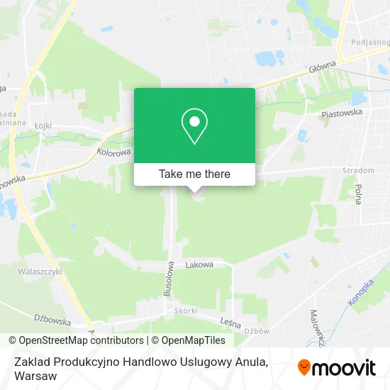 Карта Zaklad Produkcyjno Handlowo Uslugowy Anula