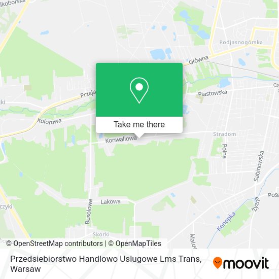 Przedsiebiorstwo Handlowo Uslugowe Lms Trans map