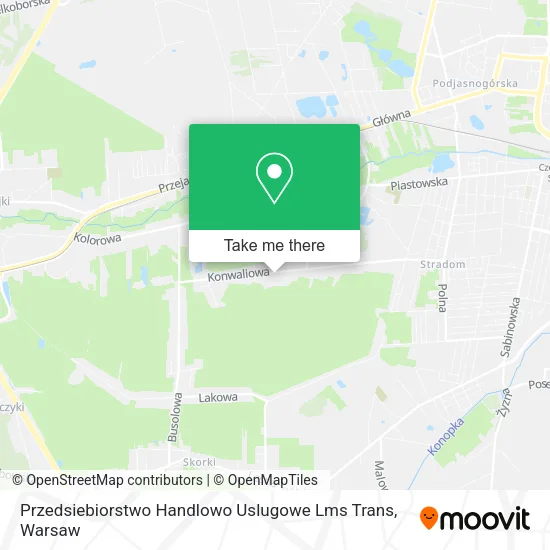 Карта Przedsiebiorstwo Handlowo Uslugowe Lms Trans