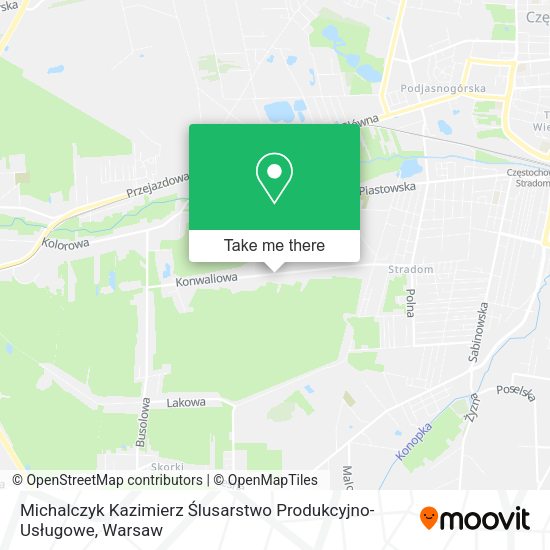 Michalczyk Kazimierz Ślusarstwo Produkcyjno-Usługowe map