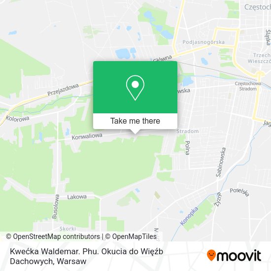 Kwećka Waldemar. Phu. Okucia do Więźb Dachowych map