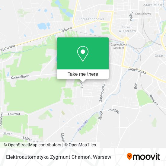 Elektroautomatyka Zygmunt Chamoń map