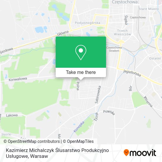 Kazimierz Michalczyk Ślusarstwo Produkcyjno Usługowe map