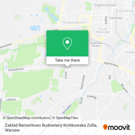 Zakład Remontowo Budowlany Królikowska Zofia map