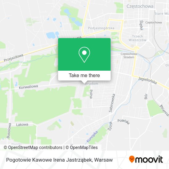 Pogotowie Kawowe Irena Jastrząbek map