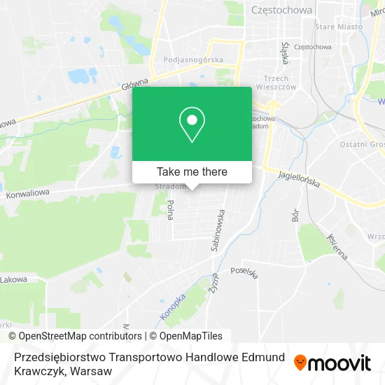 Карта Przedsiębiorstwo Transportowo Handlowe Edmund Krawczyk