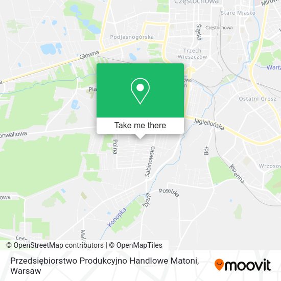 Przedsiębiorstwo Produkcyjno Handlowe Matoni map