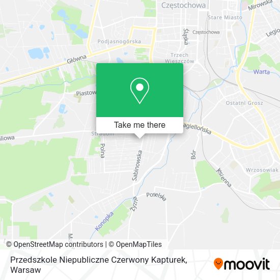 Przedszkole Niepubliczne Czerwony Kapturek map