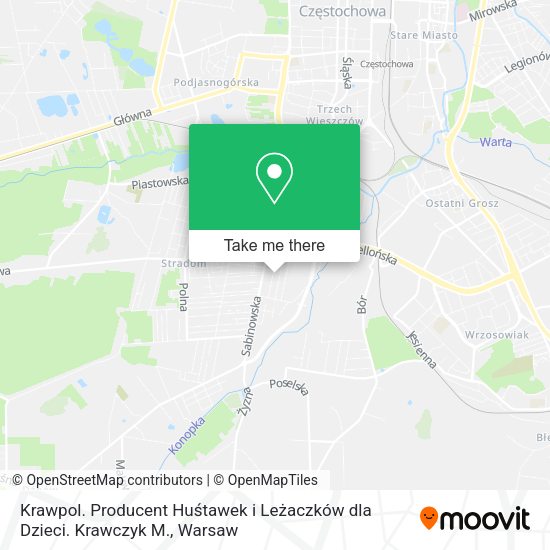 Krawpol. Producent Huśtawek i Leżaczków dla Dzieci. Krawczyk M. map