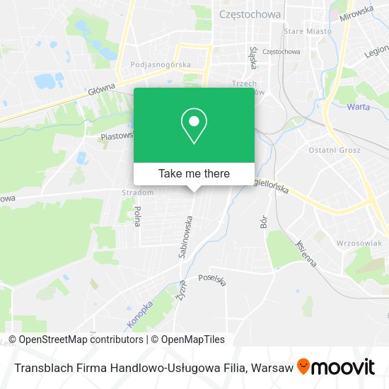 Transblach Firma Handlowo-Usługowa Filia map