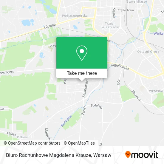 Карта Biuro Rachunkowe Magdalena Krauze