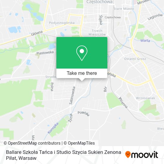 Ballare Szkoła Tańca i Studio Szycia Sukien Zenona Piłat map