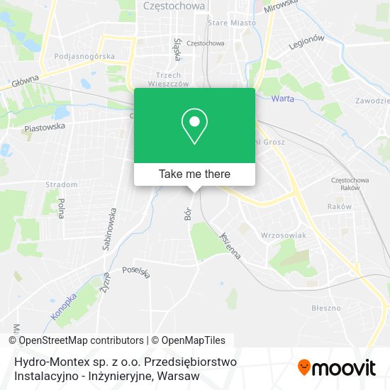 Hydro-Montex sp. z o.o. Przedsiębiorstwo Instalacyjno - Inżynieryjne map