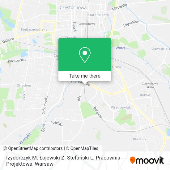 Izydorczyk M. Łojewski Z. Stefański L. Pracownia Projektowa map