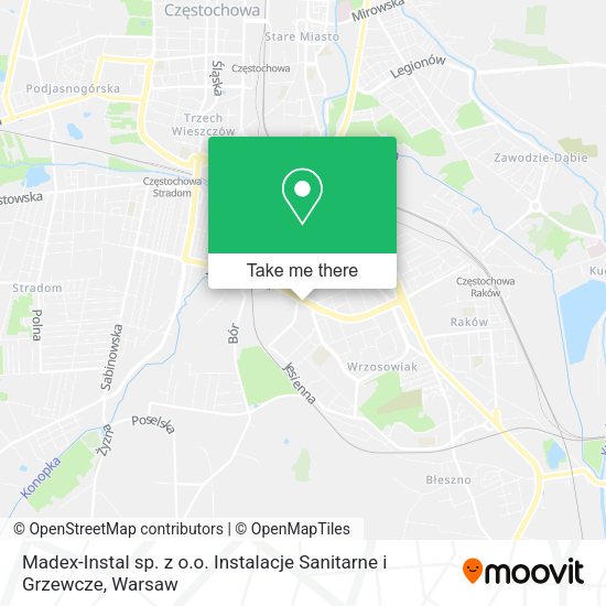 Madex-Instal sp. z o.o. Instalacje Sanitarne i Grzewcze map