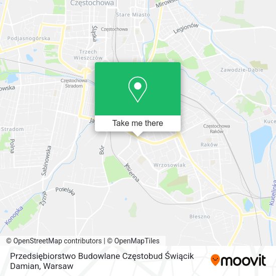 Przedsiębiorstwo Budowlane Częstobud Świącik Damian map