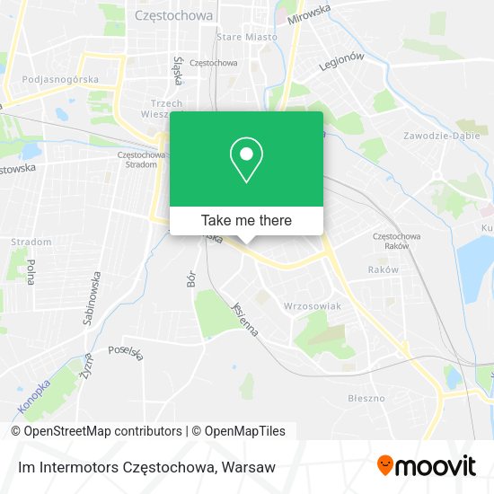 Im Intermotors Częstochowa map