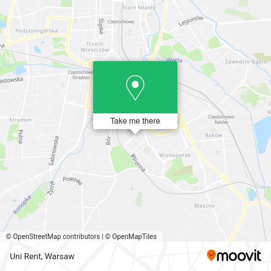 Uni Rent map