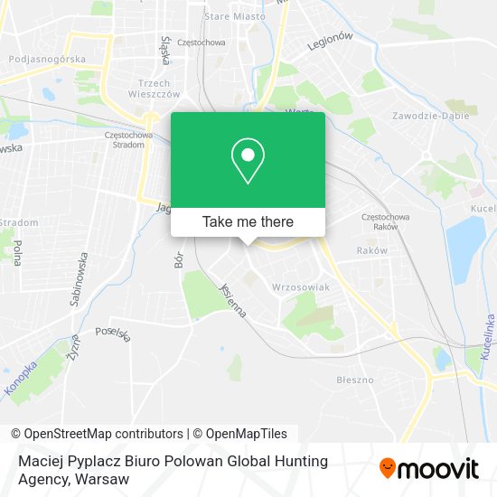 Maciej Pyplacz Biuro Polowan Global Hunting Agency map