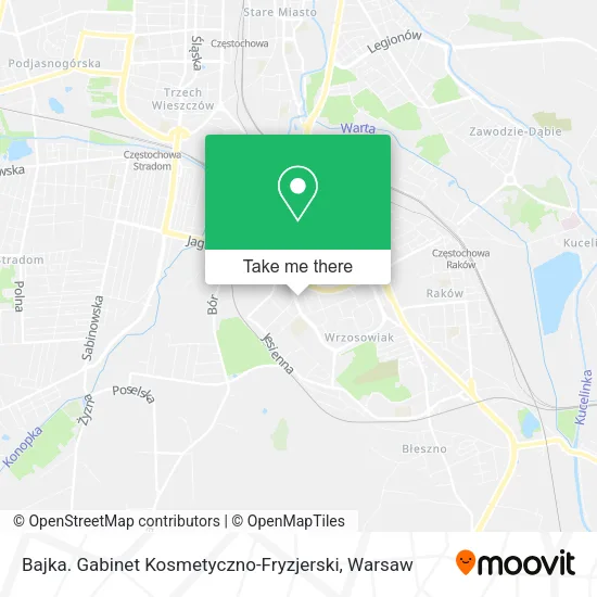 Карта Bajka. Gabinet Kosmetyczno-Fryzjerski